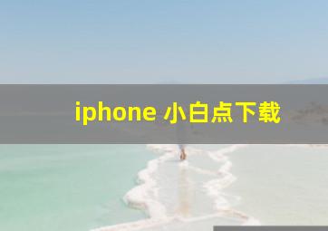 iphone 小白点下载